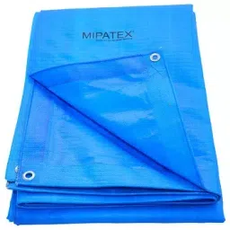Mipatex 40ftx27ft 150 GSM HDPE Waterproof Tarpaulin Sheet Blue-image-50