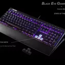 Cosmic Byte Cb-Gk-03 Eye Aluminium Mechanical Real RBG Backlit With Effects Wired Usb Gaming Keyboard image 4