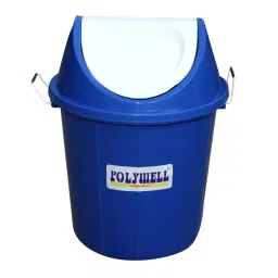 Polywell 25 L Swing Lid Round Dustbin Blue, PWE25 (SLRO)-39