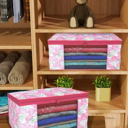 Kuber Industries Pink Set of 4 Regular Drawer Organiser Organisers image 2