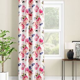 SEJ by Nisha Gupta Single Floral Eyelet Door Curtain - White-image-41