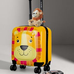 Nasher Miles Hard Case Trolley Bag Tic Tac Toe Zoo Lion - 17 Inches-image-92