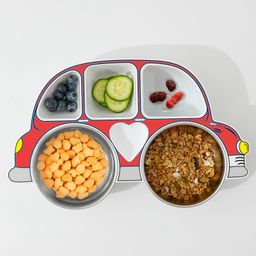 Car ShapedSection Plate - Red-26