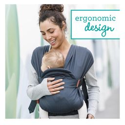 Infantino Hug & Cuddle Adjustable Hybrid Wrap Carrier Black Birth to 12 Months  Blac-image-2