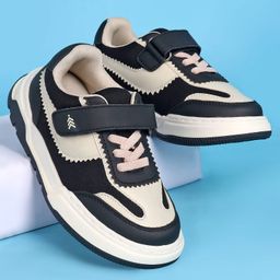 Pine Kids Velcro Closure Casual Shoes - Black-image-98