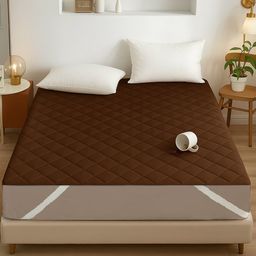 RRC 4 Corner Elastic Strap King Size Waterproof Quilted Mattress Protector - Blue-picture-46