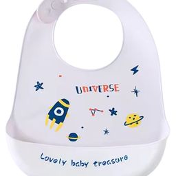 Chinmay Kids Light Weight, Waterproof, Easy-Wipe Unisex Silicone Baby Bib for Feeding & Weaning-image-41