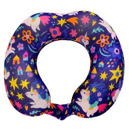 FunBlast Unicorn Theme Travel Neck Pillow for Kids & Adults - Multicolor-image-64