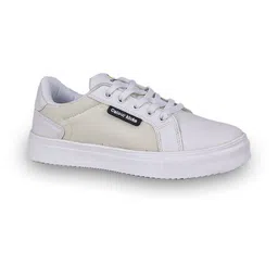 Colour Kicks Women Cream Lace-Ups Sneakers-picture-5