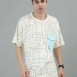 ANML Men Printed Pockets T-shirt-image-15