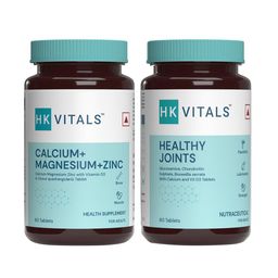 HK VITALS Calcium Magnesium Zinc Tablets & Healthy Joints Tablets - 60 Tablets Each-10