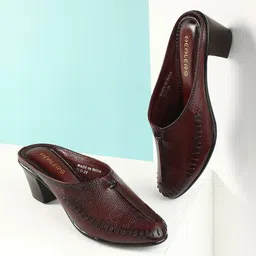 Liberty High-Top Block Sandals with Laser Cuts-54