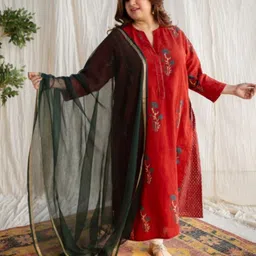 THE INDIAN ETHNIC CO Dupatta with Zari-picture-35