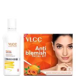 VLCC Set of Skin Defense Honey Moisturizer - 100 ml & Anti Blemish Facial Kit - 60 g-picture-34