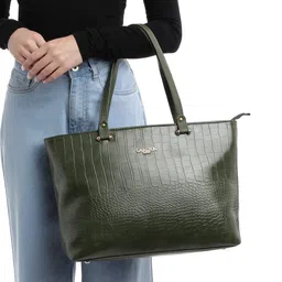 Carlton London Textured Structured Tote Bag image 3