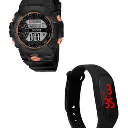 THE SHOPOHOLIC Kids Pack of 2 Dial & Straps Digital Watch Dk-B-M_L-image-7