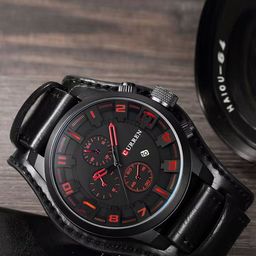 Curren Men Brass Embellished Dial & Leather Wrap Around Straps Analogue Watch 1H-ZA8T-OD97-image-39