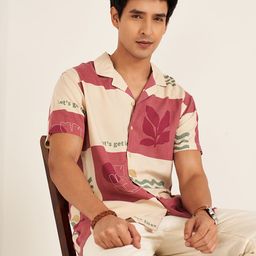 7 Alt by Pantaloons Men Slim Fit Opaque Printed Casual Shirt-picture-10