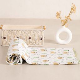 HOMEMONDE White & Brown Cartoon Characters AC Room 150 GSM Single Bed Dohar-image-92