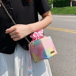haute sauce by  campus sutra HAUTE SAUCE by Campus Sutra Printed PU Structured Sling Bag with Tasselled image 2