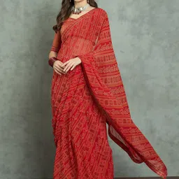 Mitera Bandhani Poly Georgette Bandhani Saree-picture-57
