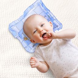 Babyhug Lovely Friends Print Pillow - Blue-picture-10