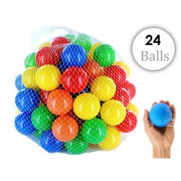 Eevovee Plastic Play Balls Pack of 24 - Multicolour-13