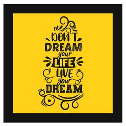 Wens Inspirational Quotes Frame- Yelllow-image-57