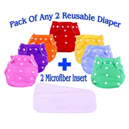 The Little Lookers Adjustable & Reusable Cloth Diaper Pack Of 2 ( Colour May Vary)-24