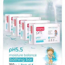 Babyhug Pro pH 5.5 Moisture Balance Bathing Bar - 150 gm (Pack of 4)-image-59