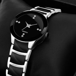 Gopal Shopcart Unisex Pack of 2 Embellished Round Dial Analogue Watch IIK Silver Couple_Cs-image-26