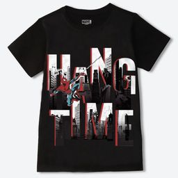 YK Marvel Boys Spider-Man Graphic Printed Round Neck Regular Fit T-shirt-image-66