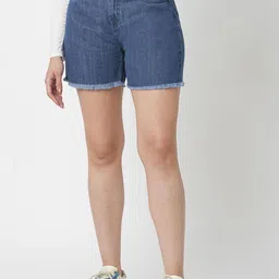 The Roadster Lifestyle Co Pure Cotton Above Knee Shorts-picture-35