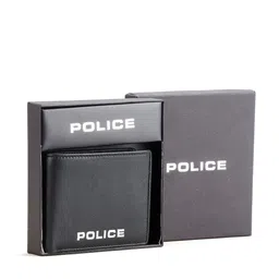 Police Men Solid Leather Two Fold Wallet-image-63