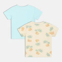 MINI KLUB Boys Pack Of 2 Half Sleeves Tree Printed Front Open Innerwear Vests image 4