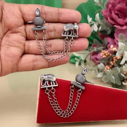 PREYANS Silver-Plated Contemporary Ear Cuff Earrings-image-79