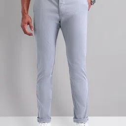 AD By Arvind Men Slim Fit Mid-Rise Trousers-image-93