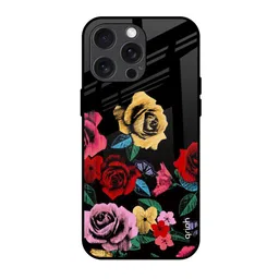 QRIOH Floral Printed iPhone 15 Pro Max Back Case Mobile Accessories-32