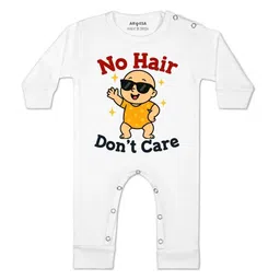 arvesa No Hair Dont Care Printed Baby Rompers-picture-34