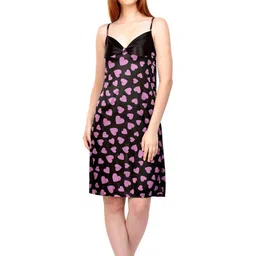 PHALIN Printed Satin Babydoll (Size- Free)-image-29