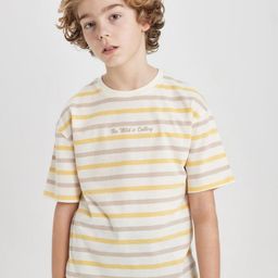 DeFacto Boys Striped Pockets T-shirt-image-32