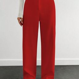 CILIMILI Women Solid Wrinkle Free Trousers-image-12