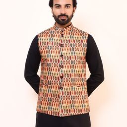 Satwaa Men Ethnic Motifs Printed Nehru Jacket-picture-33