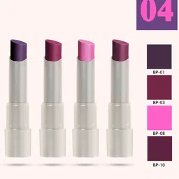 Beauty People 4Pc Desi Diva Long Lasting Matte Finish Lipstick - Shade -01-03-08-10-26
