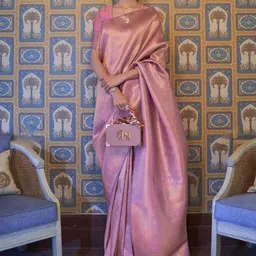 DIVASTRI Woven Design Zari Kanjeevaram Saree-image-87