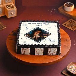 Happy New Year 2025 Cake-image-57