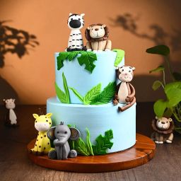 Two Tier Jungle Joy Cake-image-82
