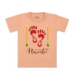 Arvesa Kids Typography Printed Applique T-shirt-35