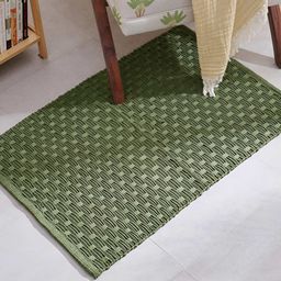 Home Centre Green & White Crimson Danila Woven Dhurrie-picture-53