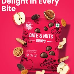 Dev. Pro. Date & Nuts Drops Apple Cinnamon With Fiber Coating Pack of 3 - 40 gm Each image 3